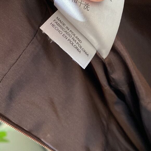 Gorgeous Brown Cap Sleeve Dress Made in Germany - Picture 14 of 16